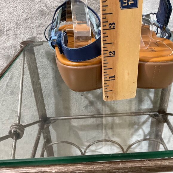 Coldwater Creek Wedge Sandals women’s size 11 Blue walk with me - Picture 5 of 12